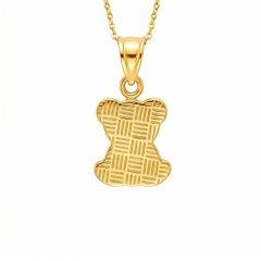 Złota zawieszka miś (P10216 Y)