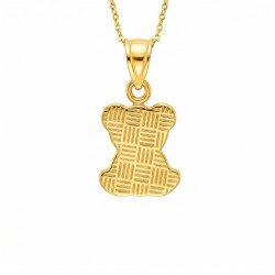 Złota zawieszka miś (P10216 Y) - zdjęcie: 3