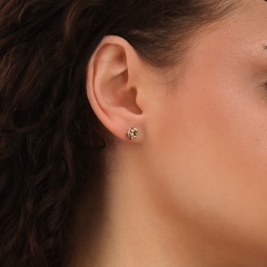 Złote kolczyki pętelki (E26036 Y S)