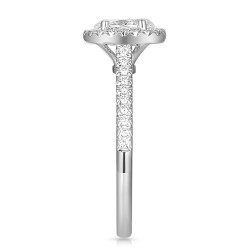 Pierścionek z diamentami laboratoryjnymi w białym złocie (R95581 W LGD 0,51ct): 10 - zdjęcie: 5