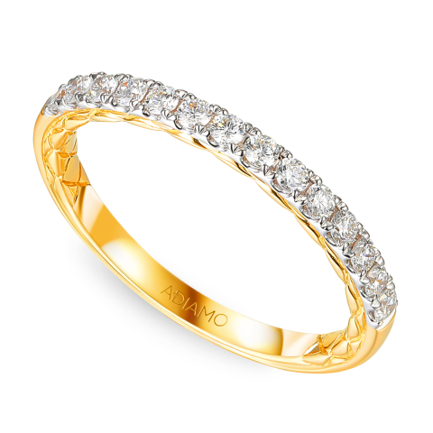 Pierścionek obrączkowy z diamentami laboratoryjnymi (R101784 Y LGD)