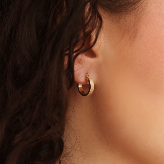 Kolczyki złote koła (E26026 Y A)