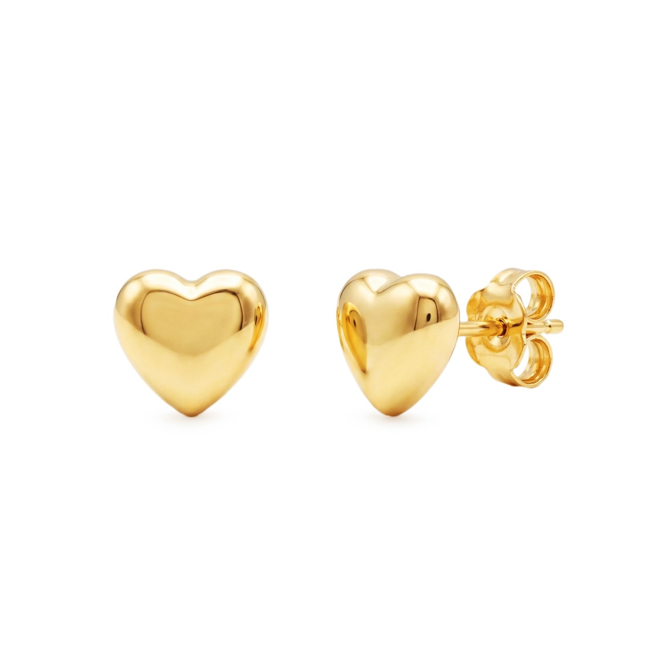 Kolczyki złote serduszka (E00821 Y S)