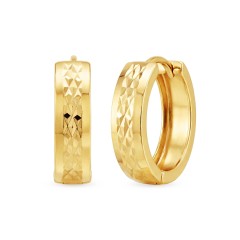 Kolczyki złote koła diamentowane (E00913 Y)