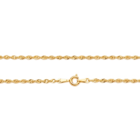 Łańcuszek złoty, splot irydia, 50 cm - 2,53 g (N10236 Y)