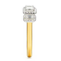 Pierścionek z żółtego złota z diamentami (R86092 YW): 13 - zdjęcie: 5