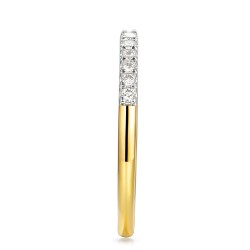 Pierścionek z żółtego złota z diamentami laboratoryjnymi (R103859 Y LGD): 10 - zdjęcie: 4
