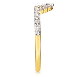 Pierścionek z żółtego złota z diamentami laboratoryjnymi (R103857 Y LGD): 10 - zdjęcie: 4