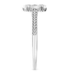 Pierścionek z białego złota z diamentami laboratoryjnymi - szlif markiza - 0,50 ct (R103514 W LGD 0,54ct): 10 - zdjęcie: 4