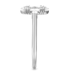 Pierścionek z białego złota z diamentem laboratoryjnym - szlif markiza - 1,00 ct (R103515 W LGD 1,04ct): 10 - zdjęcie: 4