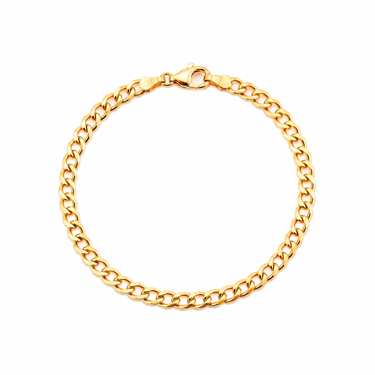 Bransoletka z żółtego złota - pancerka - 2,10 g - 19 cm (B26001 Y)