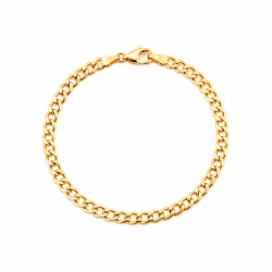 Bransoletka z żółtego złota - pancerka - 2,10 g - 19 cm (B26001 Y) - zdjęcie: 2