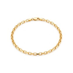 Bransoletka z żółtego złota - 18,5 cm - 2,32 g (B00866 Y) - zdjęcie: 2