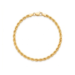 Bransoletka z żółtego złota - splot korda - 18 cm - 1,74 g (B10101 Y)