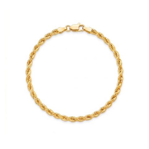 Bransoletka z żółtego złota - splot korda - 18 cm - 1,74 g (B10101 Y)