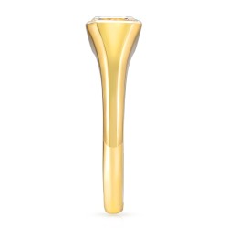 Sygnet z żółtego złota z diamentem laboratoryjnym w szlifie szmaragdowym - 1,50 ct (R97673 YW LGD 1,50ct): 10 - zdjęcie: 5