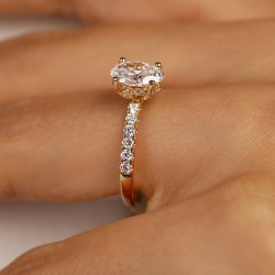 Pierścionek z diamentem laboratoryjnym (R100450 Y LGD 2,05ct): 10 - zdjęcie: 7