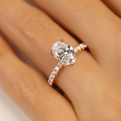 Pierścionek z diamentem laboratoryjnym (R100450 Y LGD 2,05ct): 10 - zdjęcie: 6