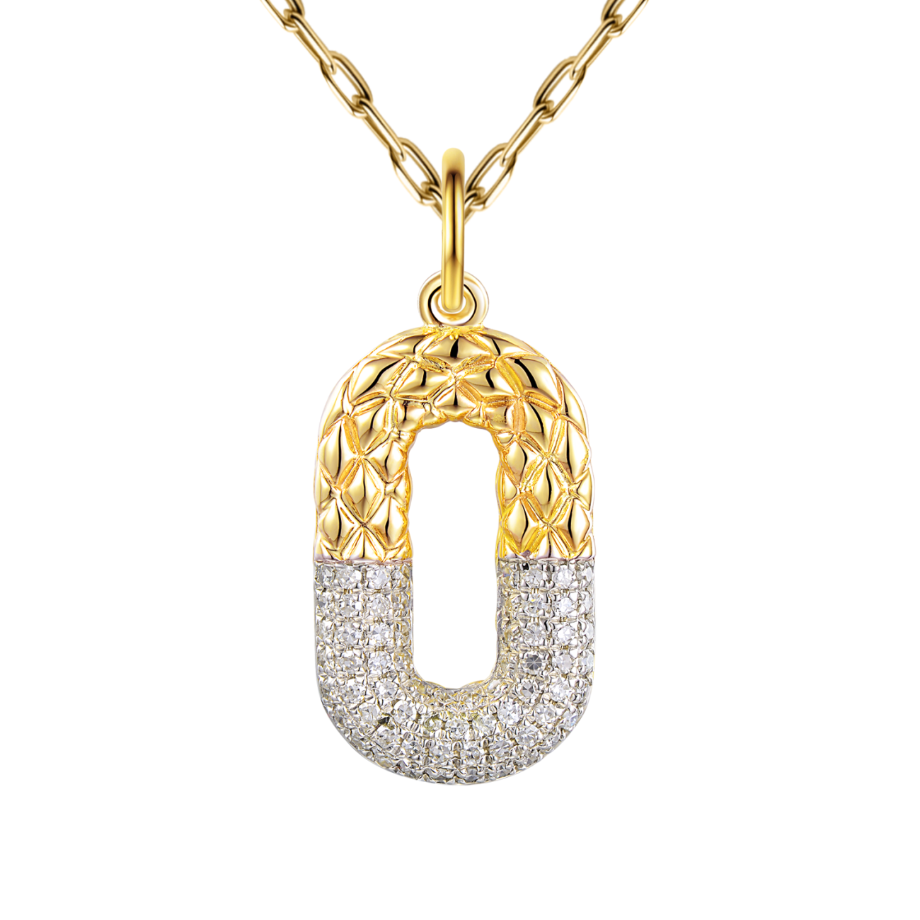 Zawieszka z żółtego złota z diamentami (P94450 Y)