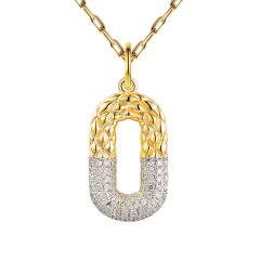 Zawieszka z żółtego złota z diamentami (P94450 Y)