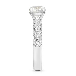 Pierścionek z białego złota z diamentami laboratoryjnymi (R73305 W LGD 1,50ct): 14 - zdjęcie: 4