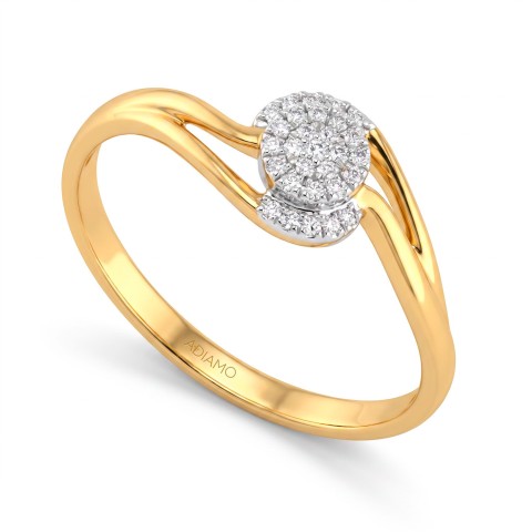 Pierścionek z diamentami (R47781 YW)