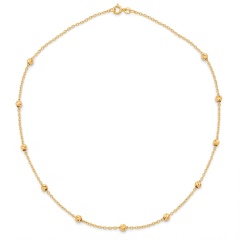 Naszyjnik z żółtego złota - kuleczkami (2,78 g) (N11254 Y)