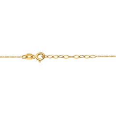 Naszyjnik krawatka z żółtego złota - 42 cm - kółka - 1,45 g (N00871 Y)