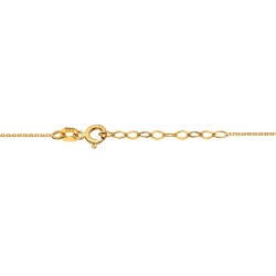 Naszyjnik krawatka z żółtego złota - 42 cm - kółka - 1,45 g (N00871 Y) - zdjęcie: 3