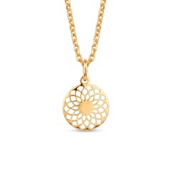 Zawieszka z żółtego złota - mandala (P26232 Y)