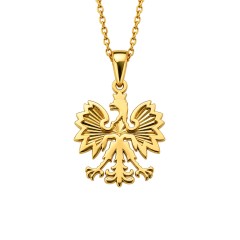 Zawieszka z żółtego złota - Orzeł w koronie - 0,72 g (P25173 Y)
