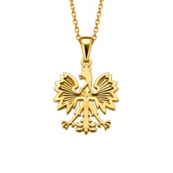 Zawieszka z żółtego złota - Orzeł w koronie - 0,72 g (P25173 Y) - zdjęcie: 2