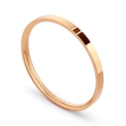 Obrączka ślubna, różowe złoto, płaska, męska, 2 mm: 17 - zdjęcie: 2