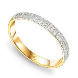 Obrączka z diamentami laboratoryjnymi, 2,6 mm - 0,23 ct (R47177 Y LGD): 10 - zdjęcie: 2