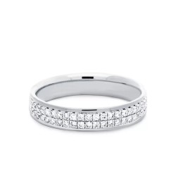 Obrączka ślubna, białe złoto, diamenty laboratoryjne - 4 mm - 0,29ct (O-R47176 W LGD): 10 - zdjęcie: 2