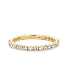 Obrączka ślubna z żółtego złota z diamentami laboratoryjnymi, 1,65 mm - 0,69 ct (O-R54565 Y LGD)