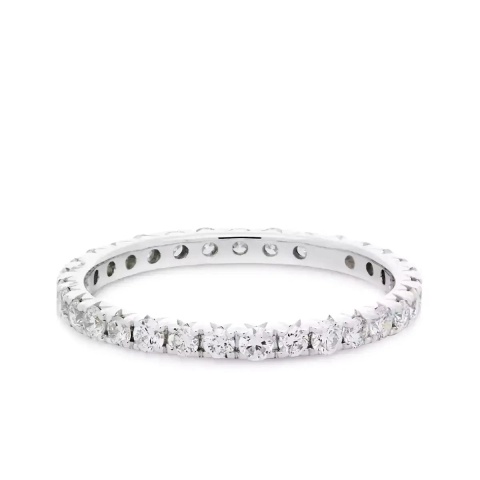 Obrączka ślubna z białego złota z diamentami laboratoryjnymi, 1,65 mm - 0,69 ct (O-R54565 W LGD)