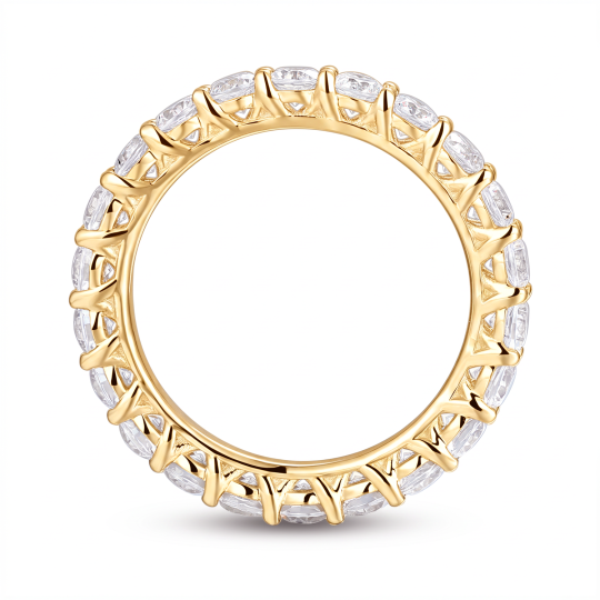 Obrączka ślubna z żółtego złota z diamentami laboratoryjnymi, 3,00 mm - 2,48 ct (R74459 Y LGD): 10