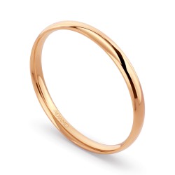 Obrączka ślubna, różowe złoto, półokrągła, męska, 2,5 mm (O-AD01 2,5M R M): 17 - zdjęcie: 2